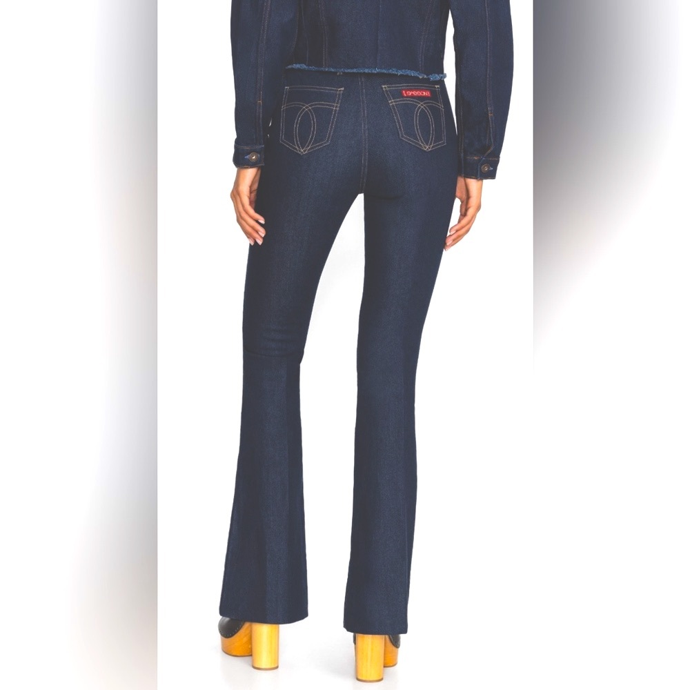Sassoon/ Jonny Was Colab Vintage Remake Blue Flare Wide Leg Jeans NWT